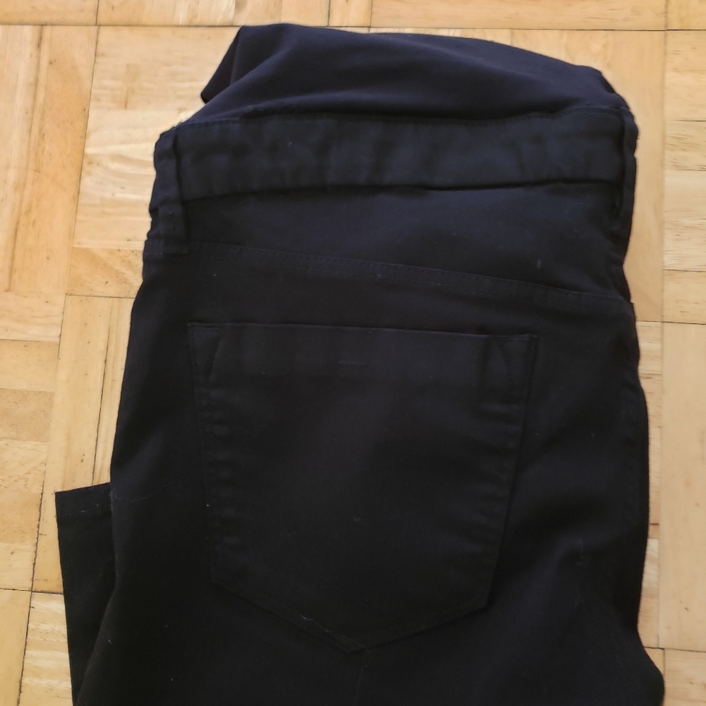 Maternity capris size 10 skinny black MAMA - Picture 3 of 4